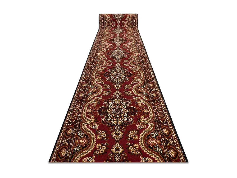Alfombra de pasillo BCF WIOSNA burdeos 80 cm 80x580 cm