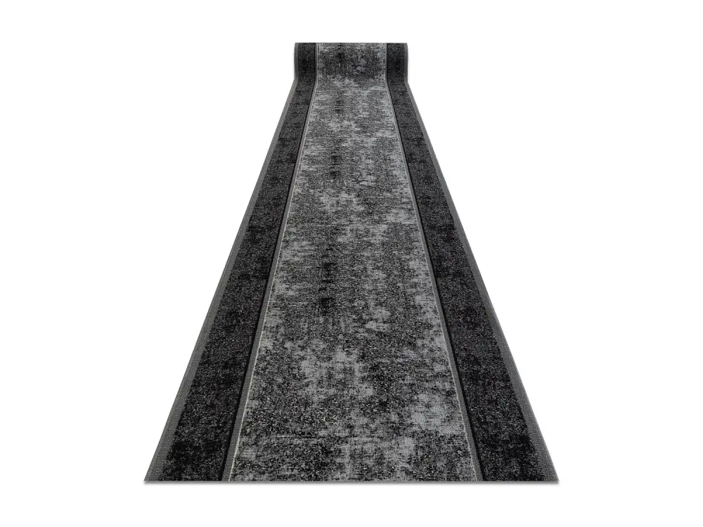 Alfombra de pasillo con refuerzo de goma 100 cm STARK gris 100x450 cm