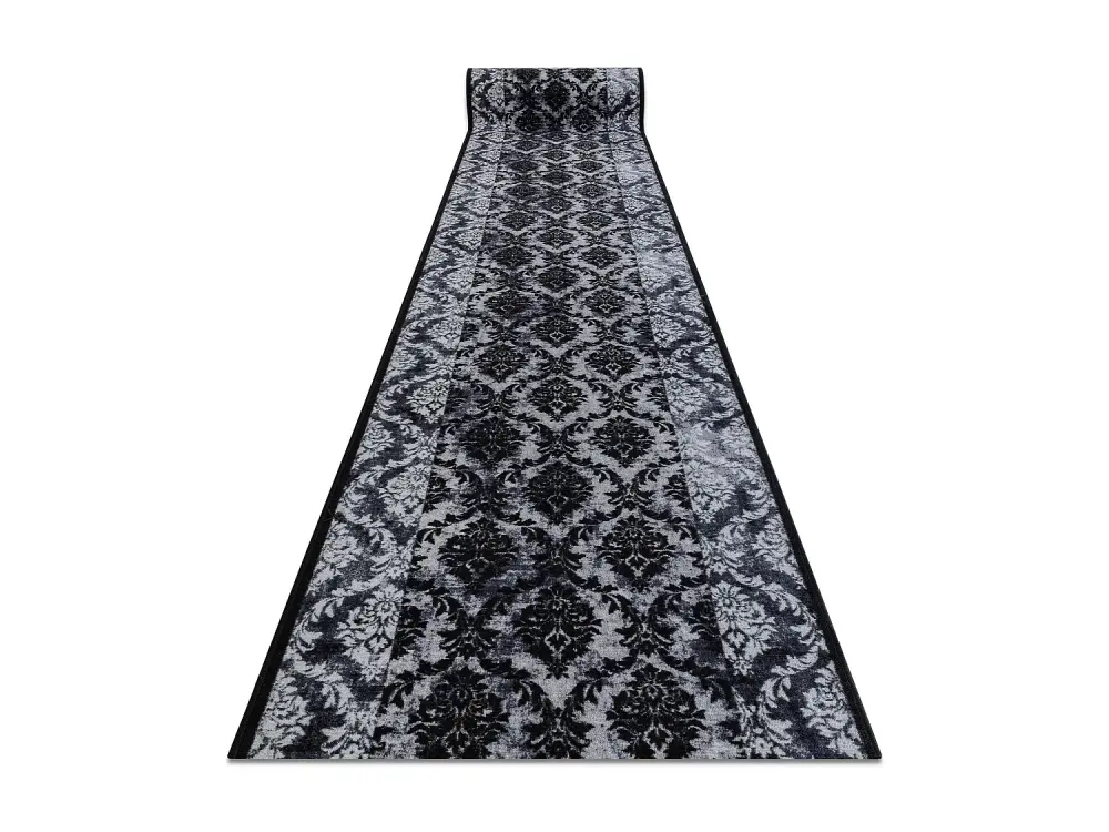 Alfombra de pasillo con refuerzo de goma 100 cm ROMANCE gris 100x150 cm