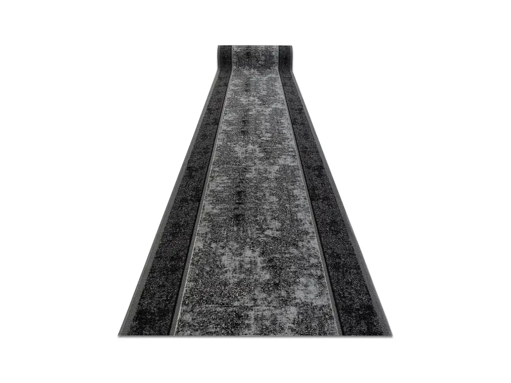 Alfombra de pasillo con refuerzo de goma 120 cm STARK gris 120x880 cm