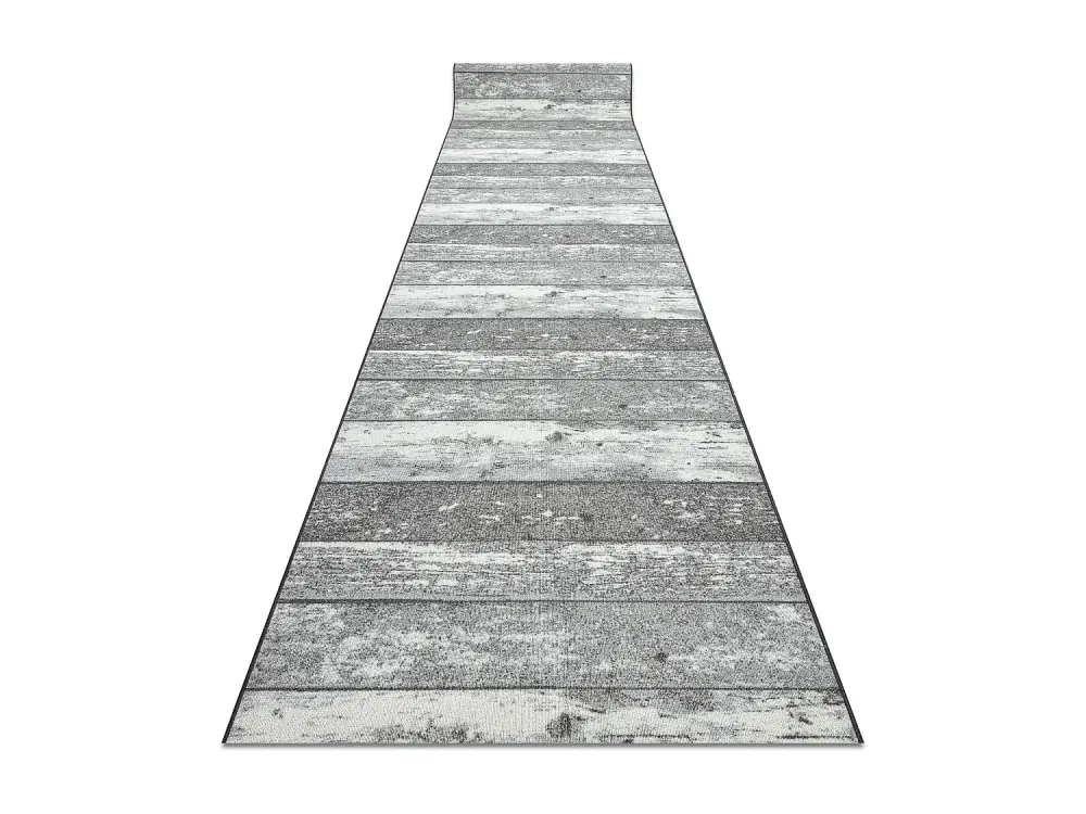Alfombra de pasillo con refuerzo de goma 120 cm Madera tablero gris 120x540 cm