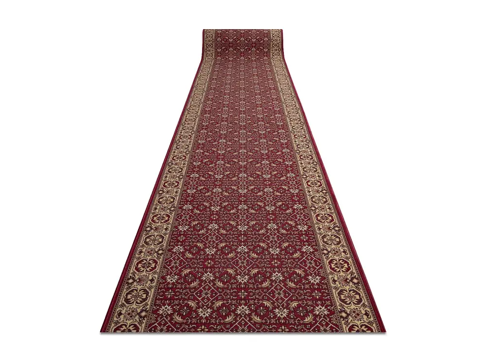 Alfombra de pasillo con refuerzo de goma BIDJAR burdeos 100cm 100x1200 cm