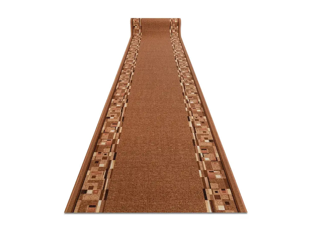 Alfombra de pasillo con refuerzo de goma BOMBAY beige oscuro 80cm 80x270 cm