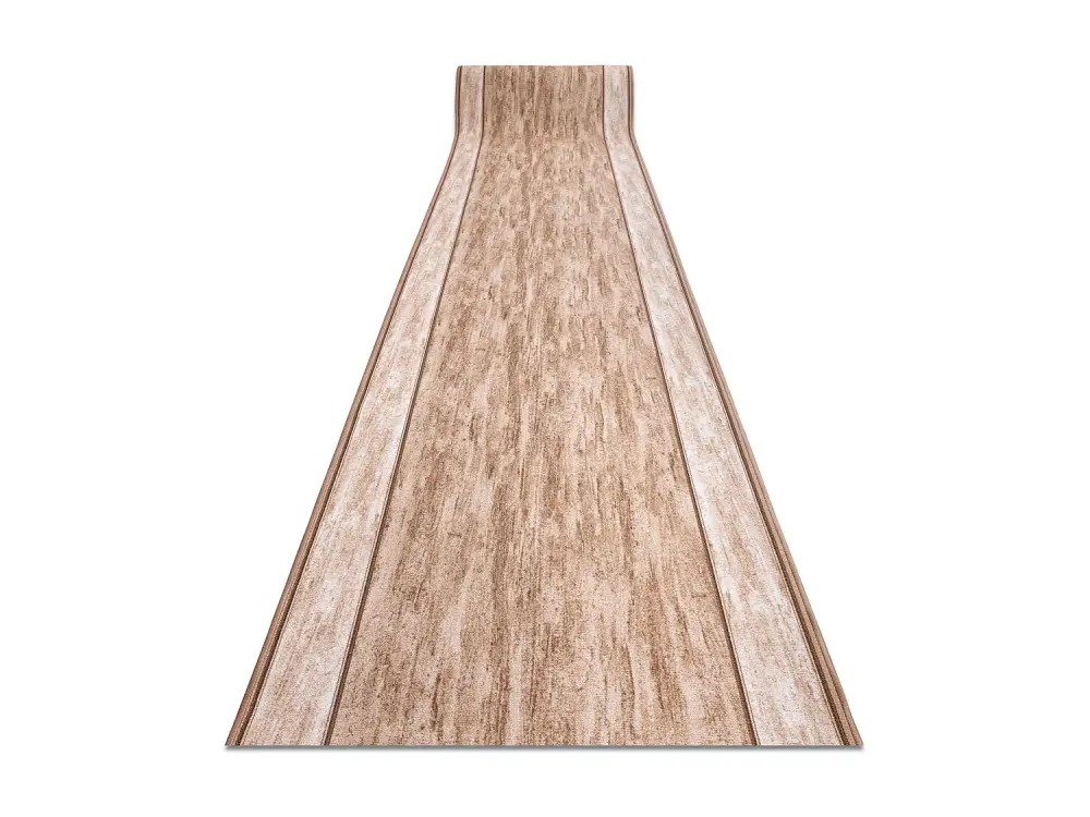 Alfombra de pasillo con refuerzo de goma RAMA beige 100cm 100x900 cm
