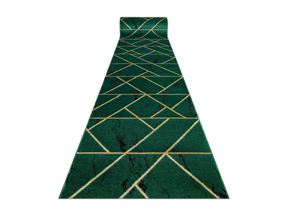 Alfombra de pasillo EMERALD exclusivo 1012 glamour, elegante mármol, 100x700 cm