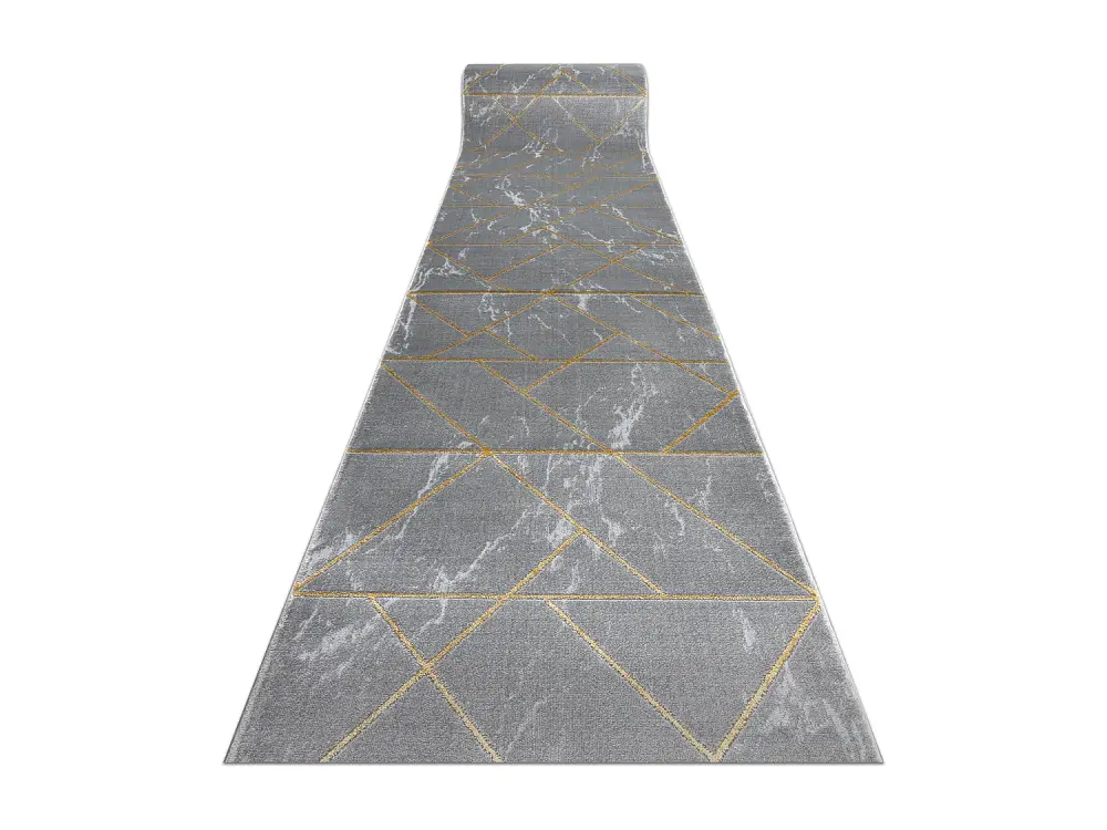 Alfombra de pasillo EMERALD exclusivo 1012 glamour, elegante mármol, 80x130 cm