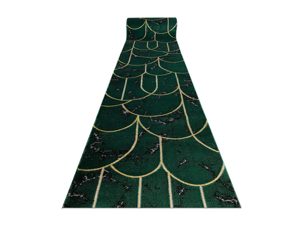 Alfombra de pasillo EMERALD exclusivo 1016 glamour, elegante art deco, 80x250 cm