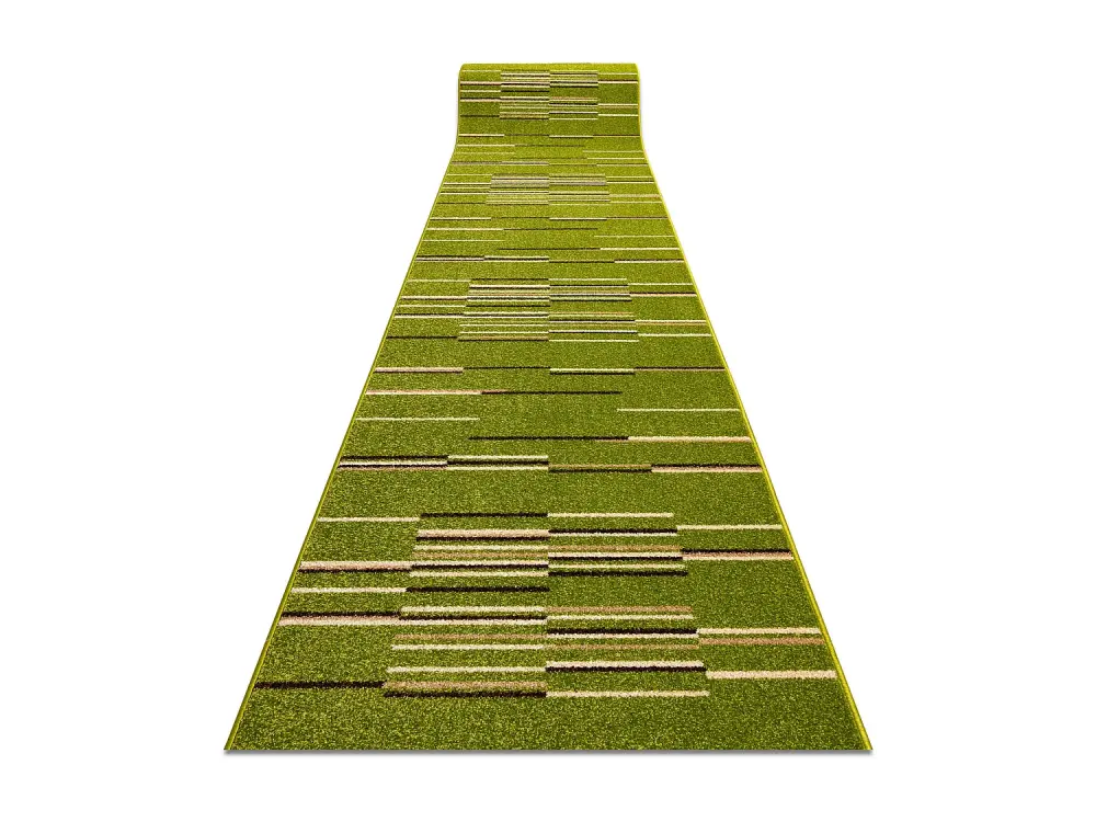 Alfombra de pasillo HEAT-SET FRYZ NELI verde/color lima 80 cm 80x520 cm