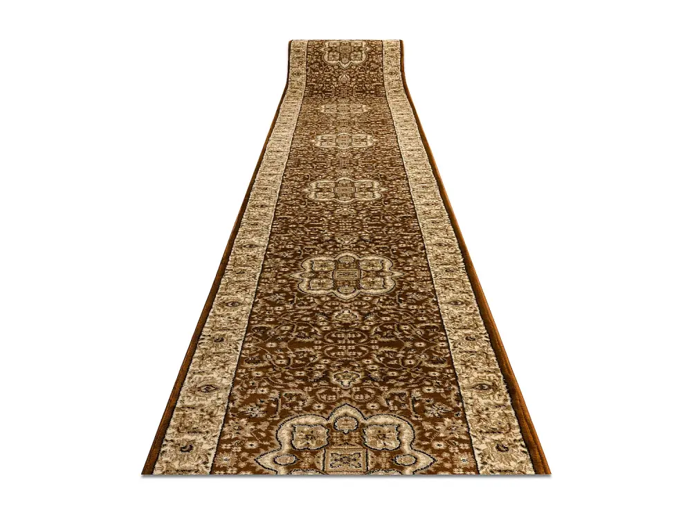 Alfombra de pasillo HEAT-SET ROYAL AGY 0521 marrón 120x220 cm