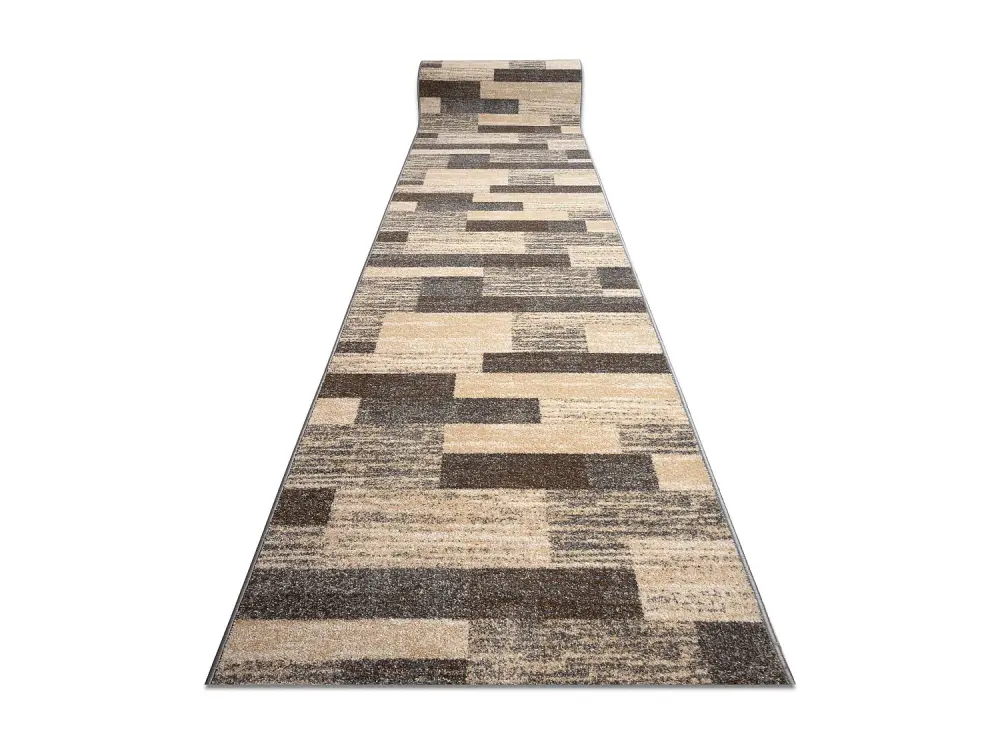 Alfombra de pasillo KARMEL Deski tableros caramelo gris 100cm 100x1050 cm
