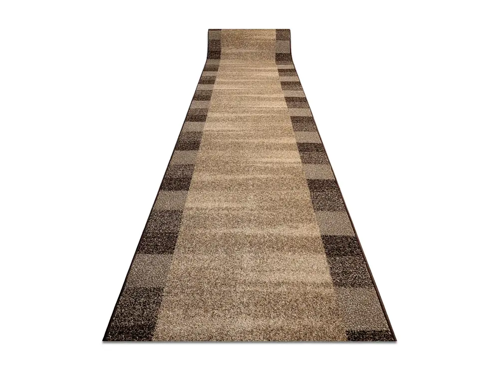 Alfombra de pasillo KARMEL Etna marco, arena - tuerca 70cm 70x130 cm