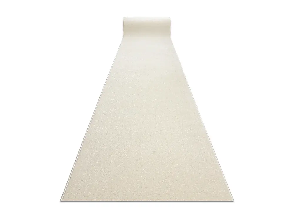 Alfombra de pasillo KARMEL llanura, un color blanco 70 cm 70x110 cm