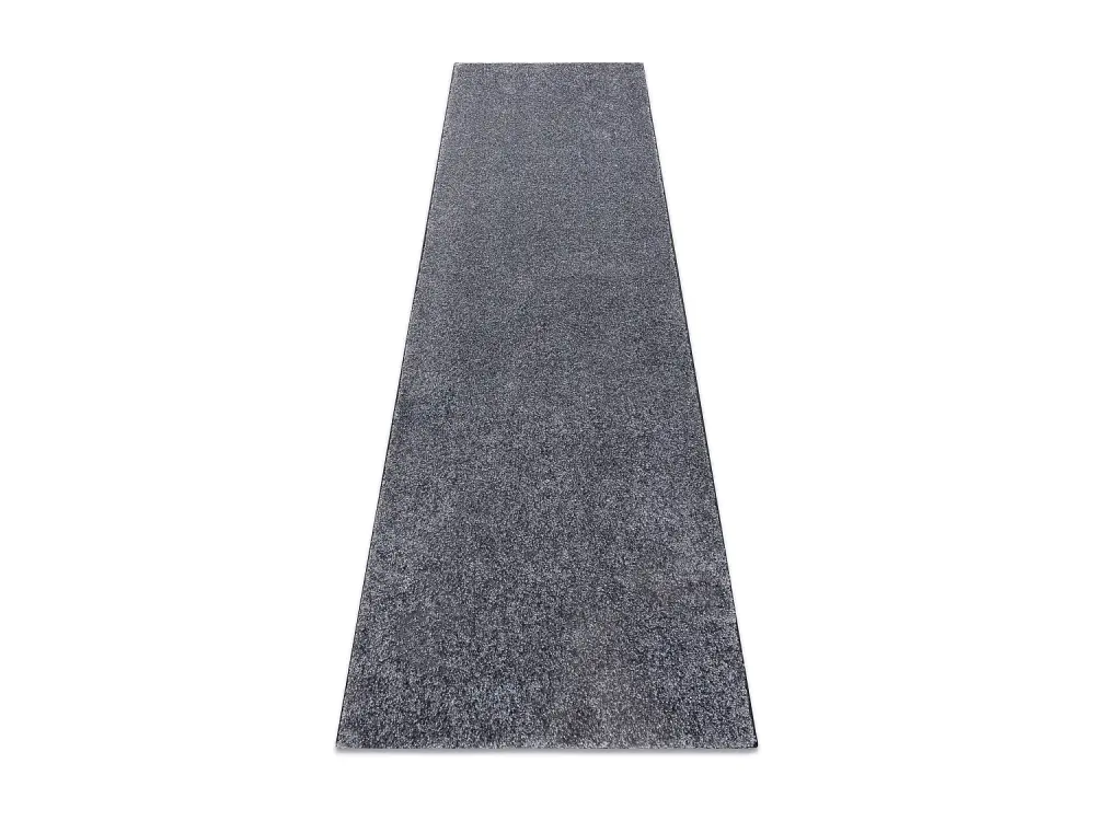 Alfombra de pasillo SANTA FE gris 97 llanura color sólido 100x400 cm