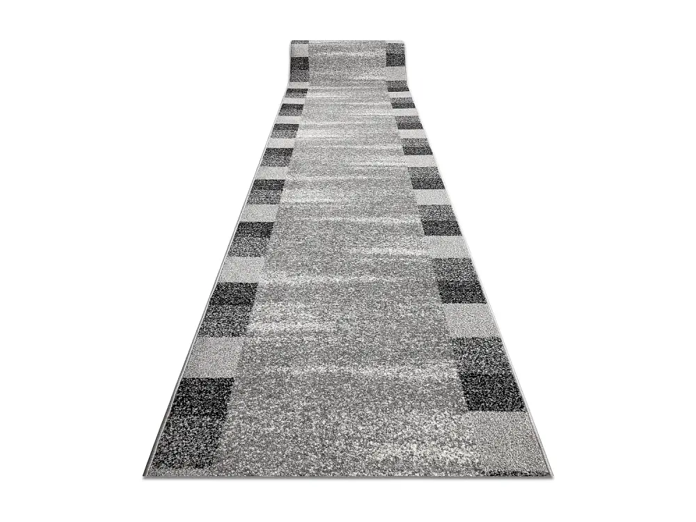 Alfombra de pasillo SILVER Etna marco, arena - gris 120cm 120x360 cm