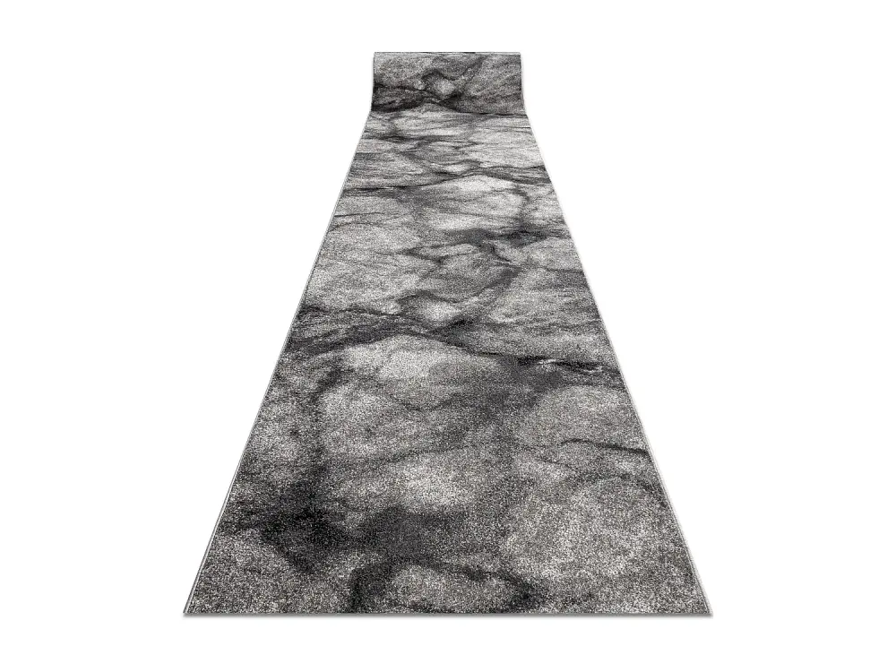 Alfombra de pasillo SILVER Marble mármol - gris 100cm 100x1300 cm
