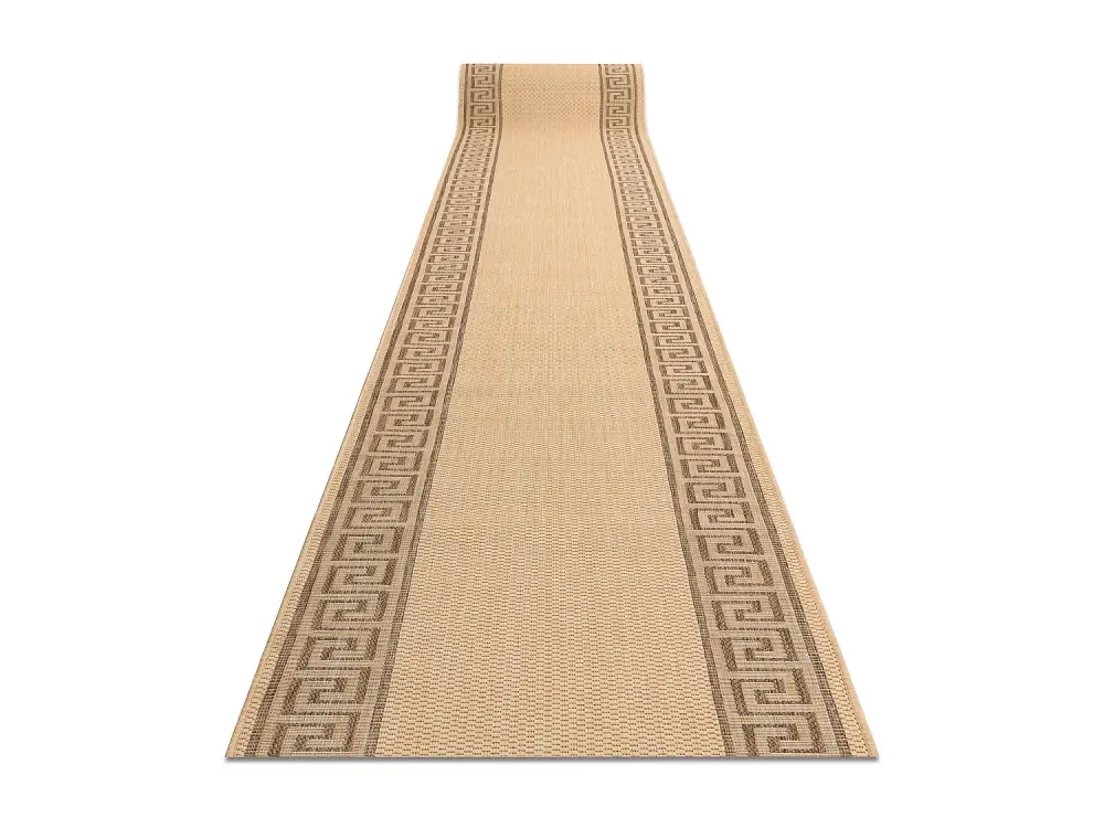 Alfombra de pasillo SIZAL FLOORLUX modelo 20014 color maíz/color caf� 70x100 cm