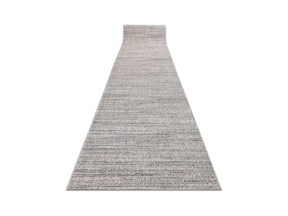 Alfombra de pasillo SIZAL FLOORLUX modelo 20389 plateado / negro 120x200 cm