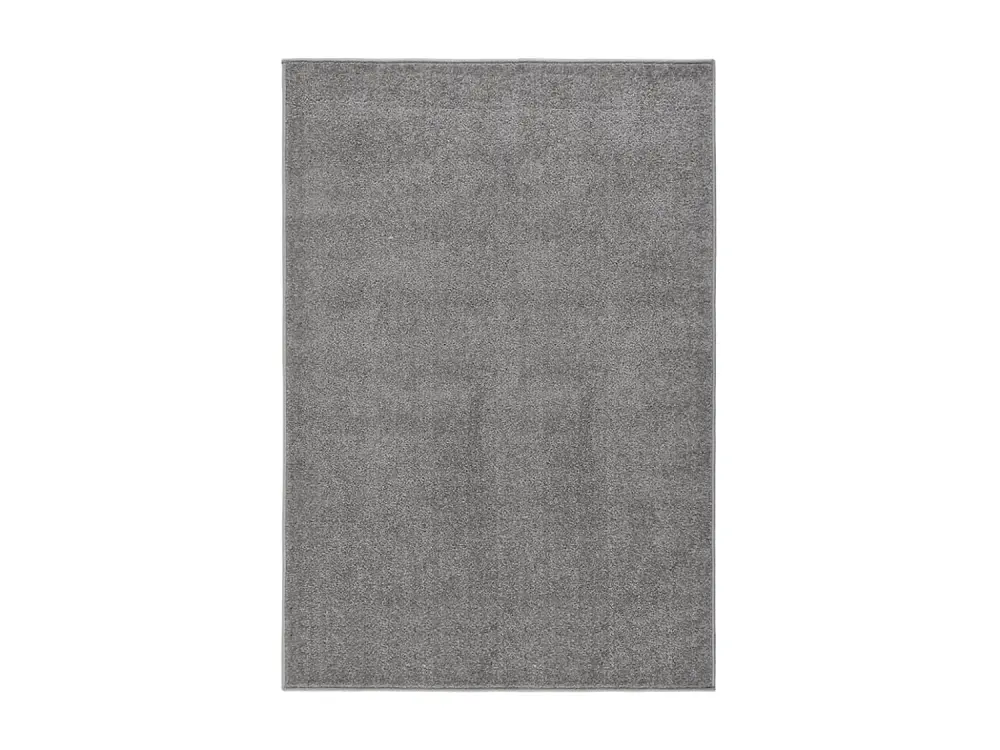 Alfombra de pelo corto gris 160x230 cm