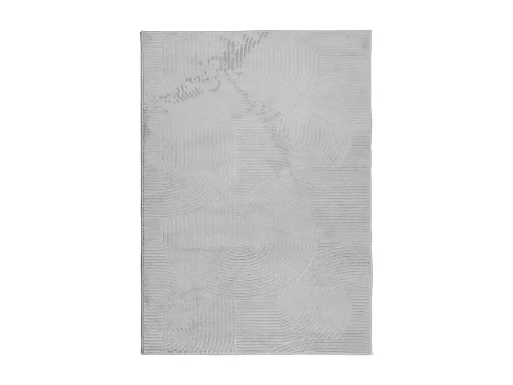 Alfombra de pelo corto look escandinavo IZA gris 240x340 cm