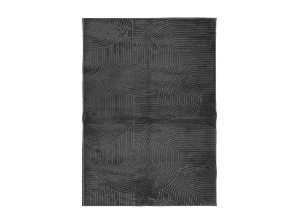 Alfombra pelo corto look escandinavo IZA antracita 240x340 cm