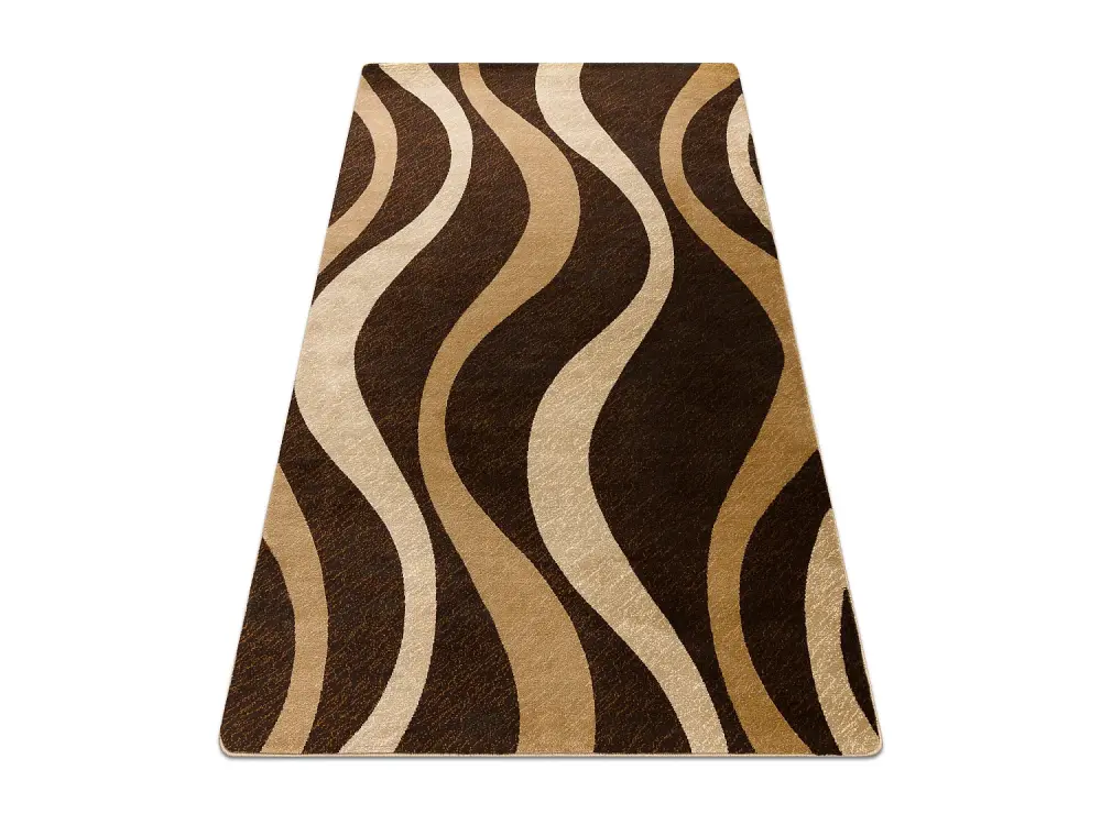 Alfombra ROYAL G3565 Olas - marrón / beige 300x400 cm