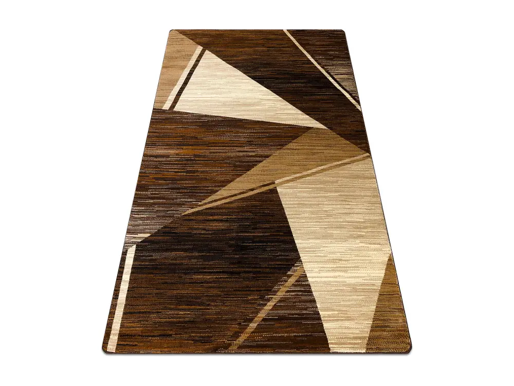 Alfombra ROYAL HE397 Geométricos - marrón / beige 100x200 cm