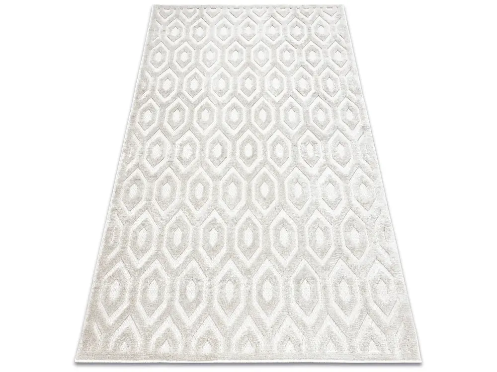 Alfombra SANTO sisal 58380 hexágono beige 200x290 cm