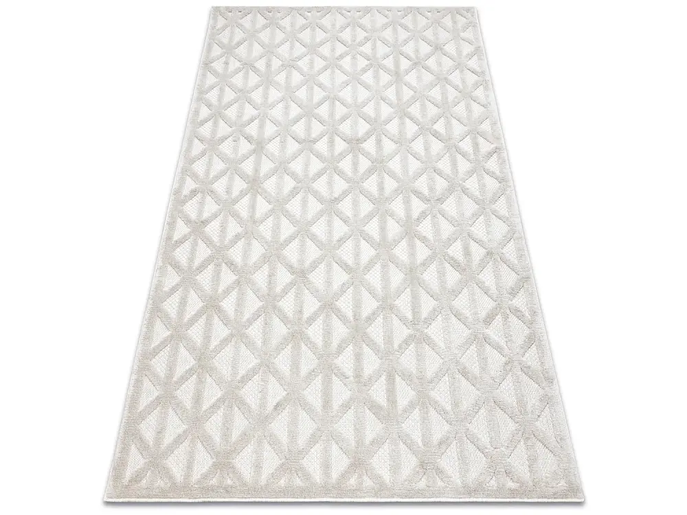 Alfombra SANTO sisal 58500 Triangulos, geométrica beige 160x220 cm