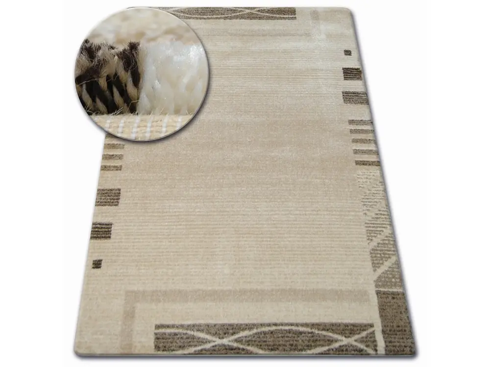 Alfombra SHADOW 8597 crema/beige claro 80x150 cm