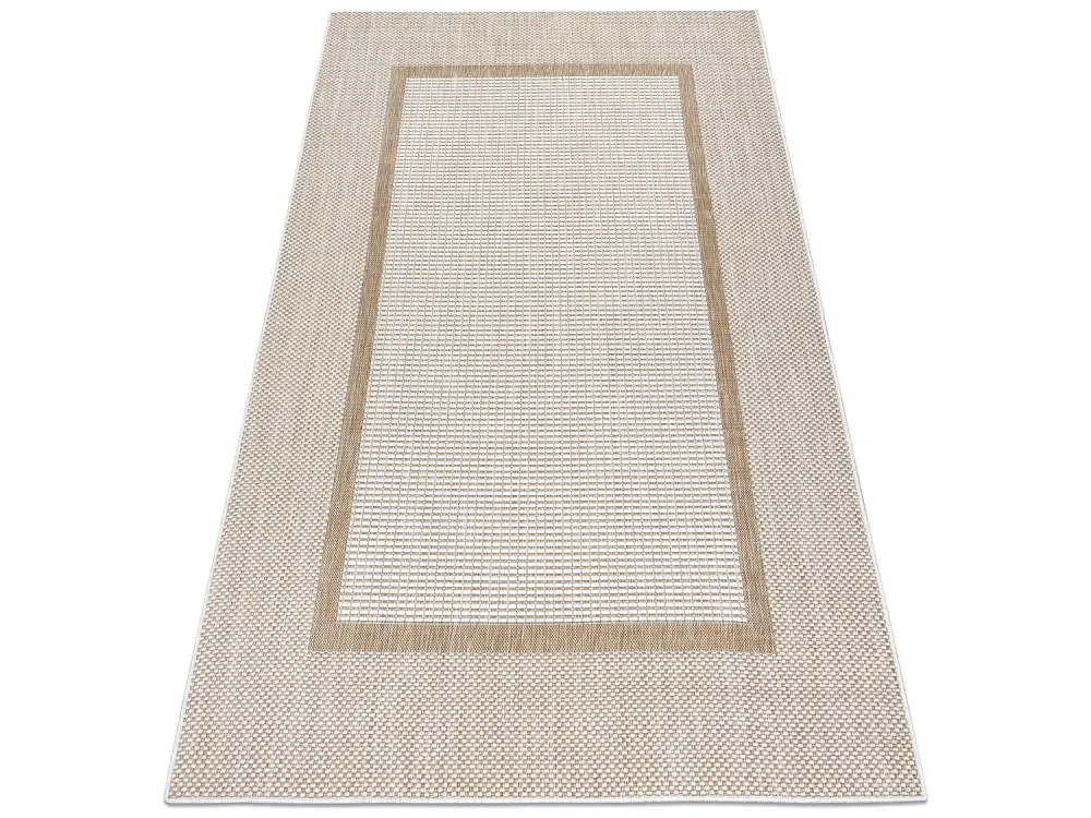 Alfombra sisal SION Marco 21782 Tejido plano ecru / beige 120x170 cm