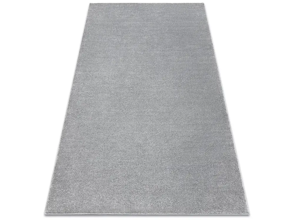 Alfombra SOFTY llanura color sólido gris 60x100 cm