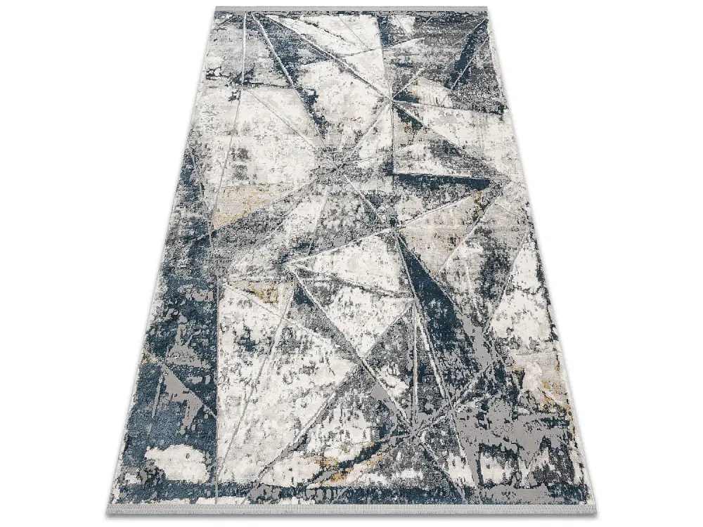 Alfombra TULS estructural, franjas 51326 moderna, Geométrico, mosaico 80x150 cm