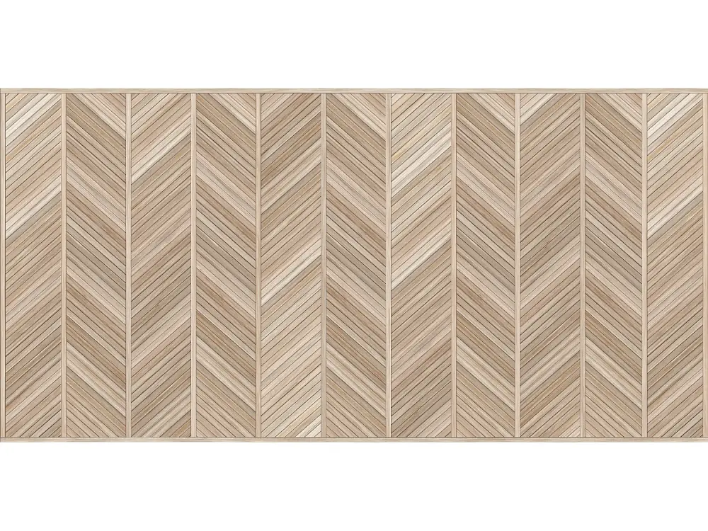 Alfombra de vinilo Chevron Maderas Japandi 50x100 cm