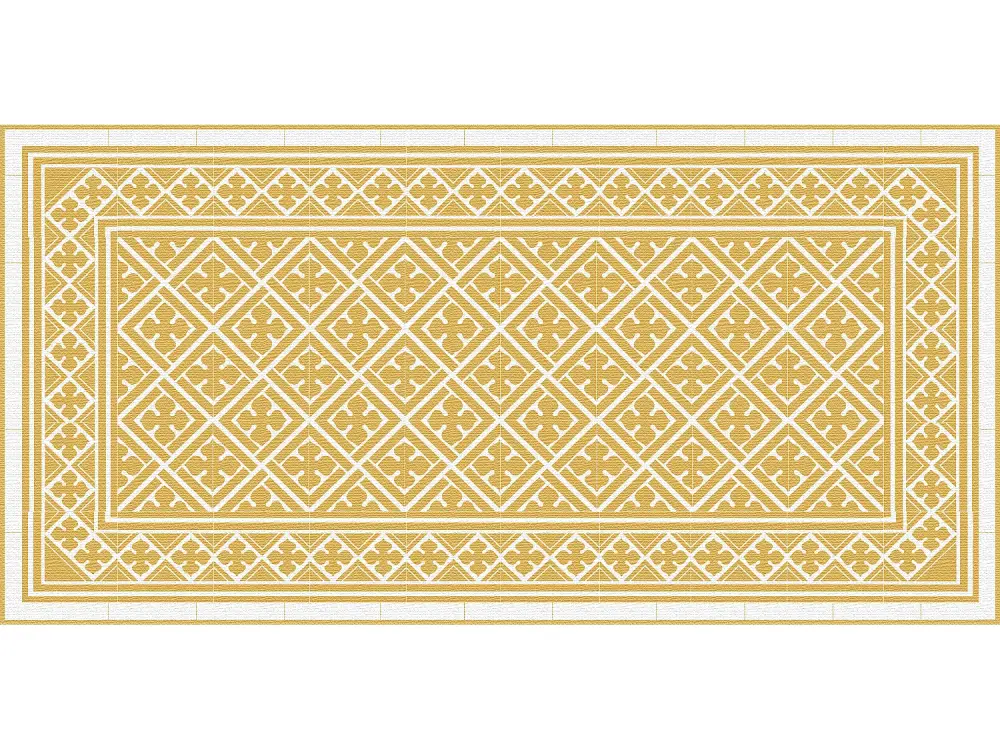 Alfombra de vinilo Palace mustard 50x100