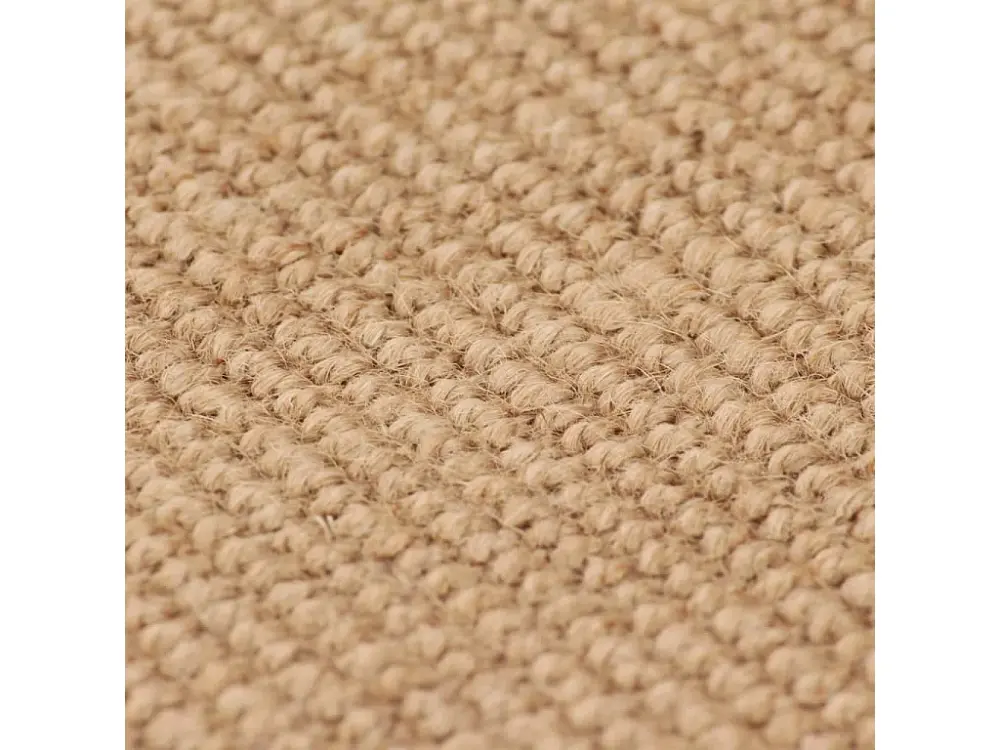 Alfombra de yute con respaldo de látex 120 x 180 cm Natural