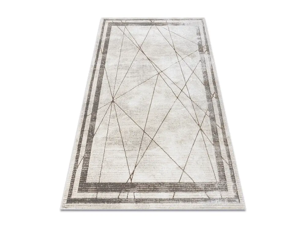 BLISS Z201Z128 alfombra crema / beige - Marco, geometric, moderna, est 120x170 cm
