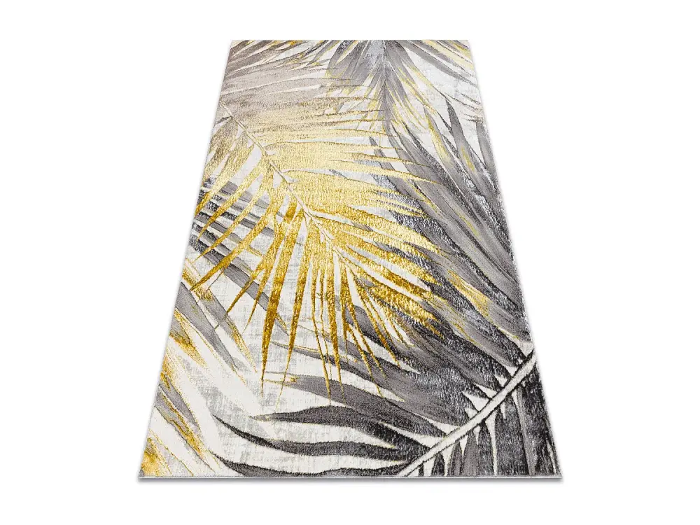 BLISS Z217AZ276 alfombra dorado / gris - Hojas de palma, moderna, estr 180x270 cm