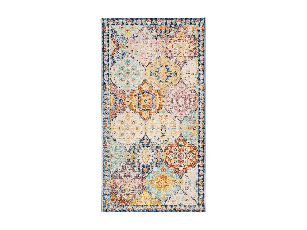 vidaXL Alfombra de interior/exterior diseño vintage ARBIZU 80x150 cm Multicolor