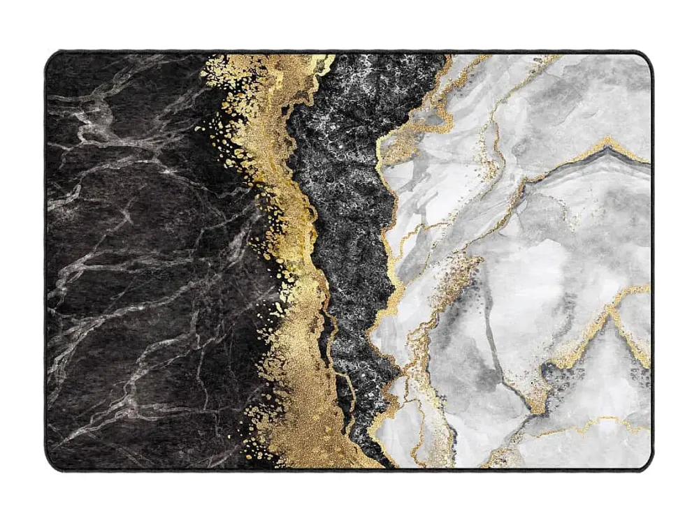 vidaXL Alfombra lavable antideslizante multicolor 120x180 cm
