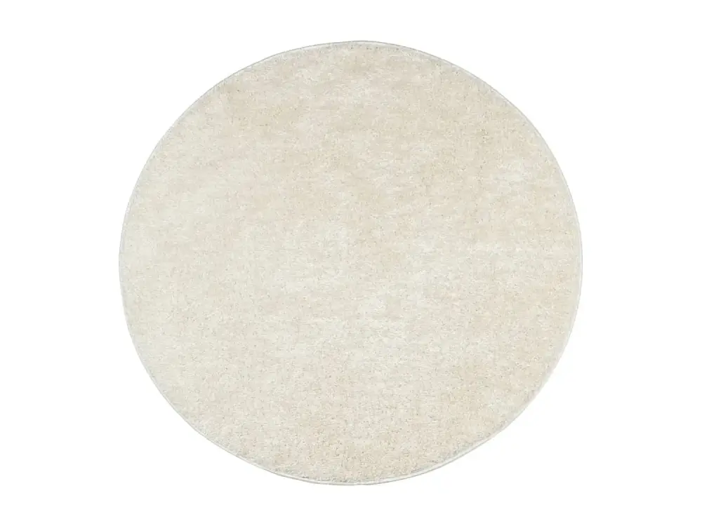 vidaXL Alfombra pelo largo aspecto brillante ISTAN crema Ø 100 cm