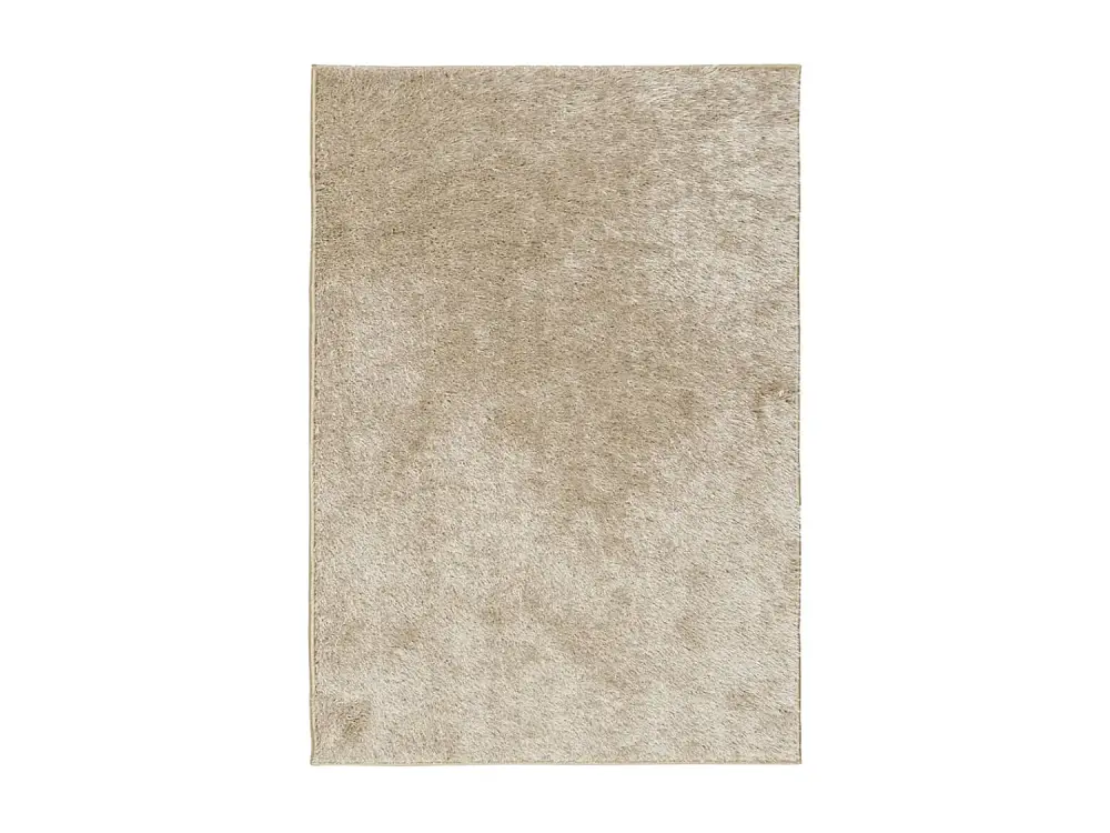 vidaXL Alfombra pelo largo aspecto brillante ISTAN beige 140x200 cm