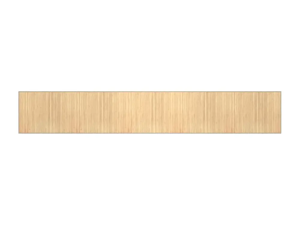 vidaXL Alfombra rectangular bambú color natural claro 80x500 cm Beige