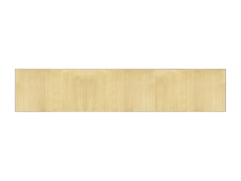 vidaXL Alfombra rectangular bambú color natural claro 60x300 cm Beige