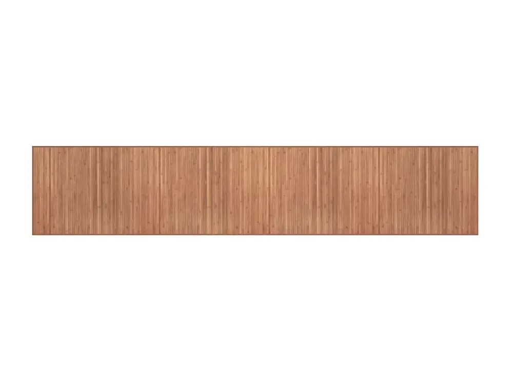 vidaXL Alfombra rectangular bambú color natural 80x400 cm Marrón