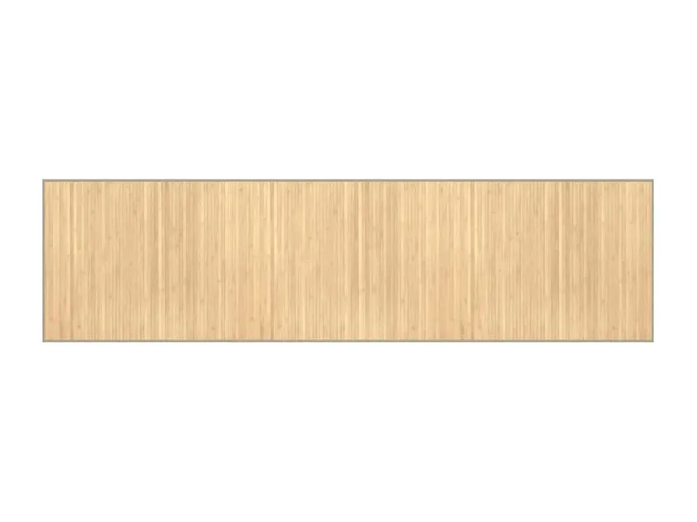 vidaXL Alfombra rectangular bambú color natural claro 80x300 cm Beige