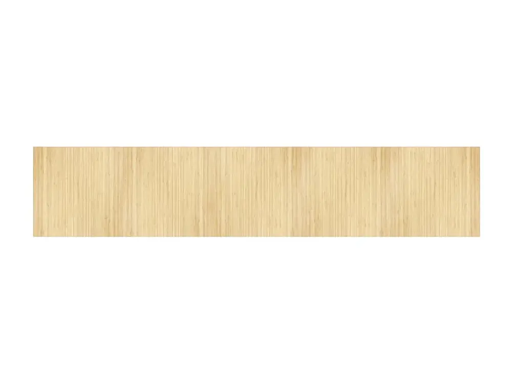vidaXL Alfombra rectangular bambú color natural claro 100x500 cm Beige