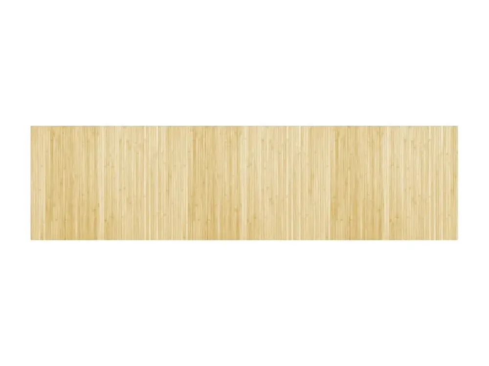 vidaXL Alfombra rectangular bambú color natural claro 80x300 cm Beige