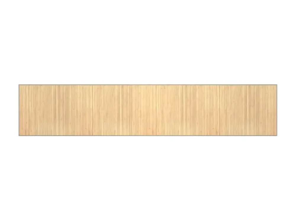 vidaXL Alfombra rectangular bambú color natural claro 80x400 cm Beige