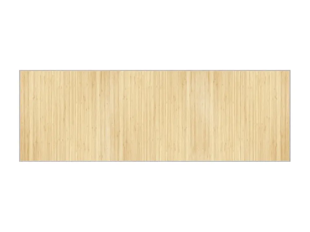 vidaXL Alfombra rectangular bambú color natural claro 100x300 cm Beige