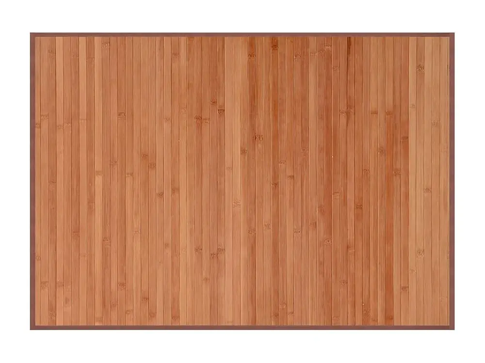 vidaXL Alfombra rectangular bambú marrón 70x100 cm